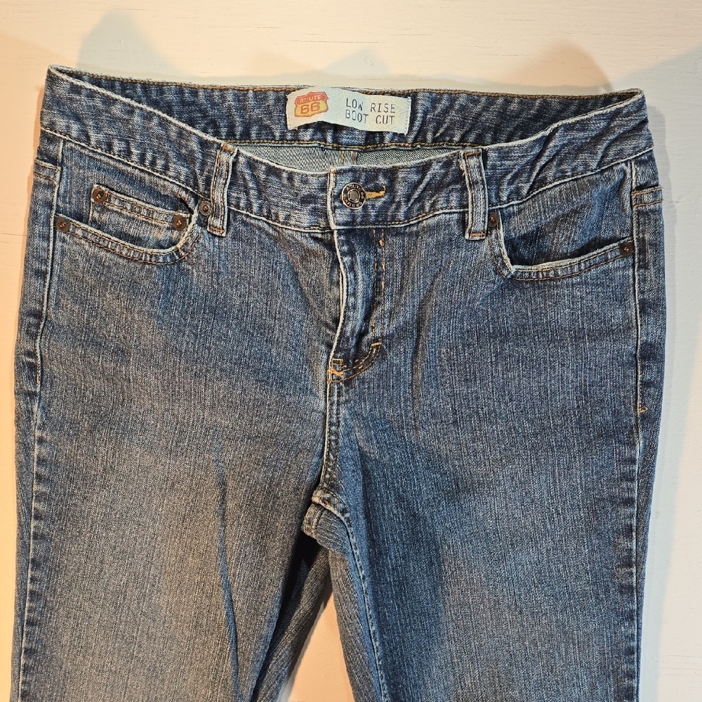Route 66 Women's Blue Boot Cut Jeans Womens Size 10 Low Rise